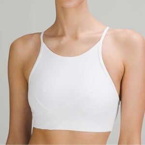 LULULEMON FLOW Y WRAP BRA | HIGH NECK | WHITE | SIZE 8